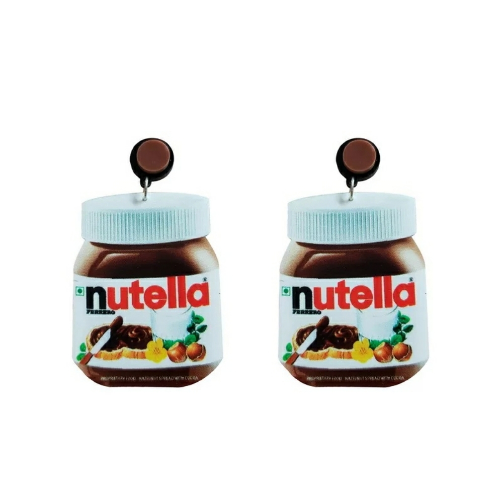 Nutella acrylic earrings